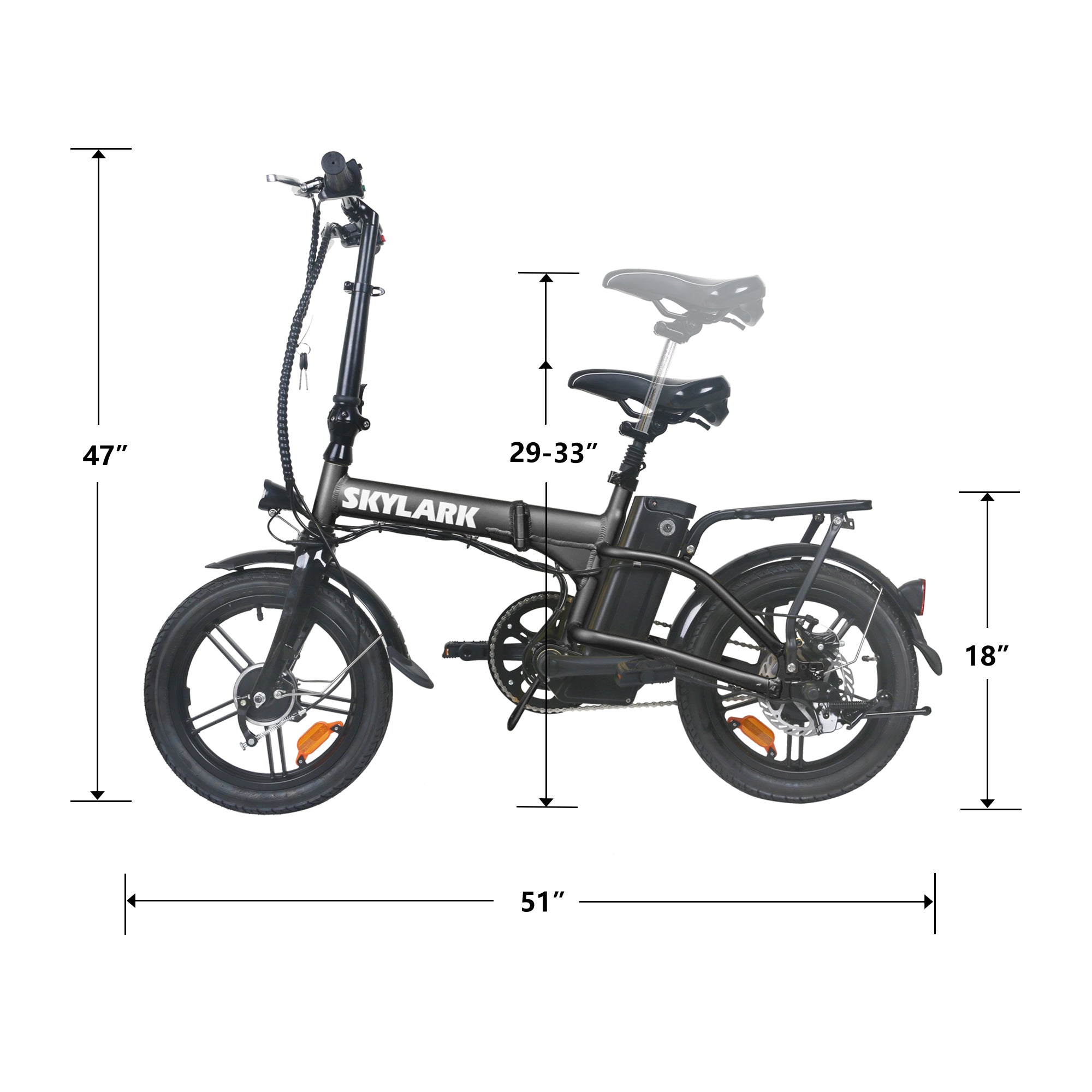 NAKTO 16“ Skylark Electric Bike A020100018