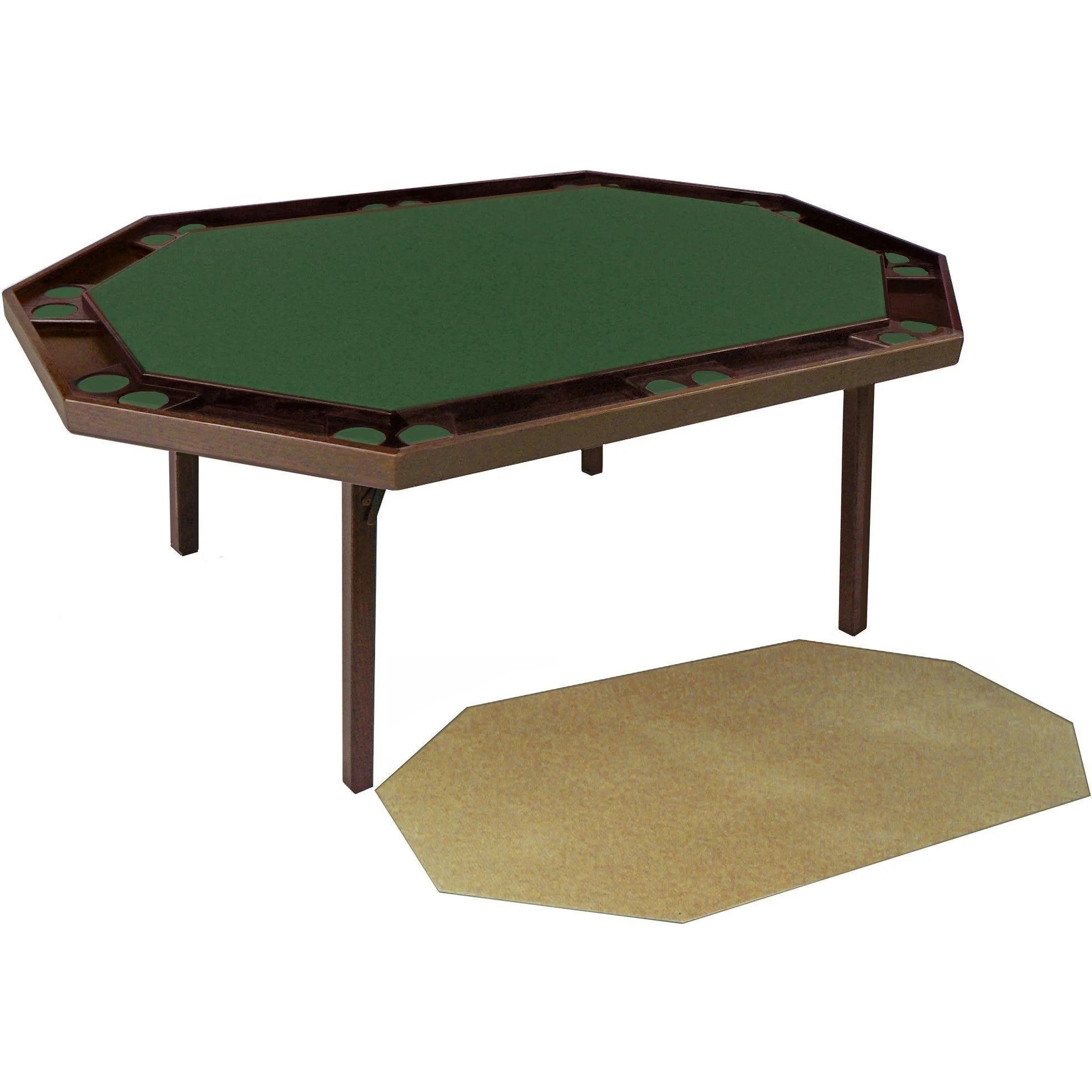 Kestell Deluxe Oak Folding Poker Table with Dining Top