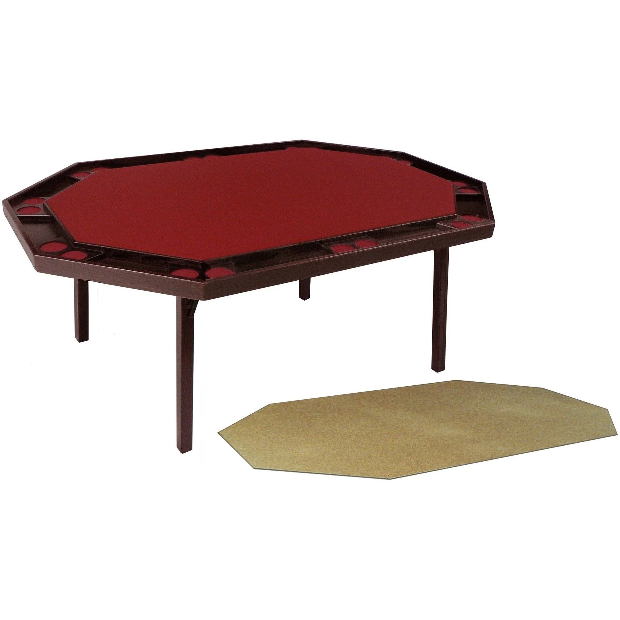 Kestell Deluxe Oak Folding Poker Table with Dining Top