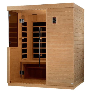 Golden Designs Dynamic Bilbao 3-Person Ultra Low EMF Far Infrared Sauna Right Exterior View