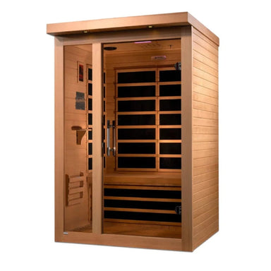 Golden Designs Dynamic Llumeneres 2-Person Ultra Low EMF Far Infrared Sauna Right Exterior View