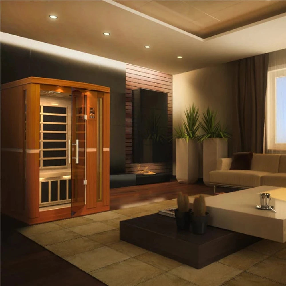 Golden Designs Dynamic Vittoria 2 Person Far Infrared Sauna Exterior View