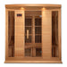 Golden Designs MX-K406-01 Maxxus EMF FAR Infrared Sauna Canadian Hemlock Front Exterior View