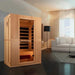 Golden Designs Maxxus "Serenity" Dual Tech 2 Person Far Infrared Sauna Left Exterior View