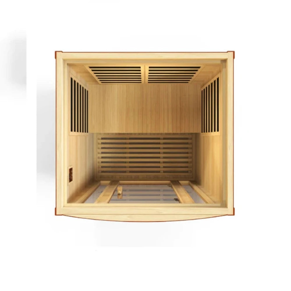 Golden Designs Dynamic San Marino 2 Person Sauna Top Interior View