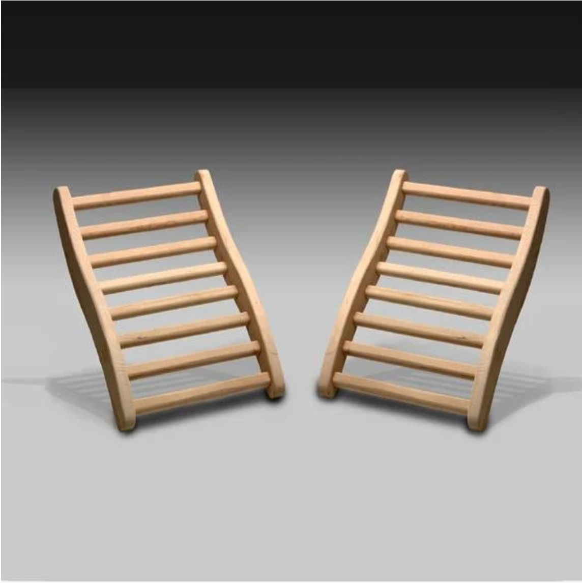 Ergonomic Sauna Back Support Back Rest (Set of 2)