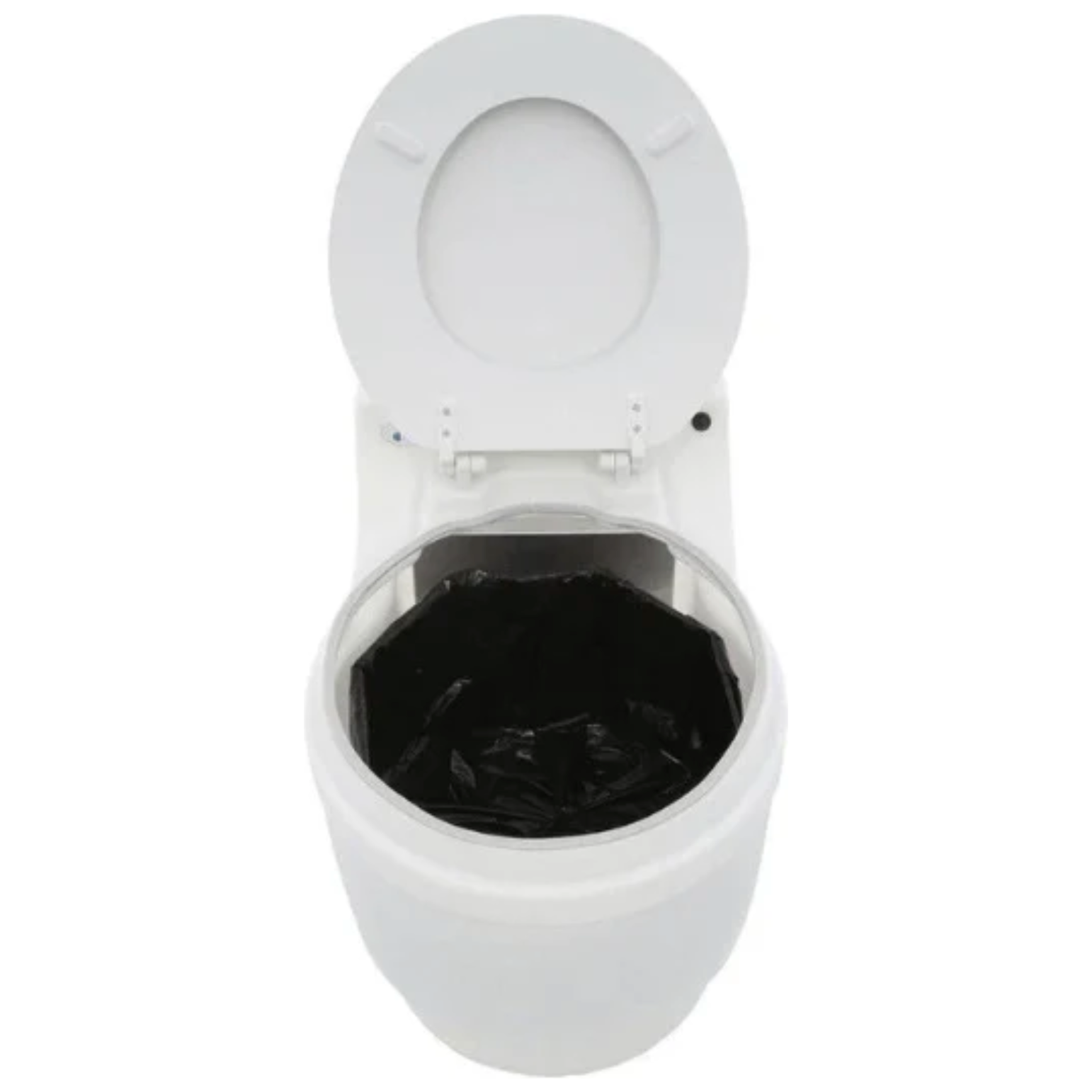 Laveo Dry Flush Portable Electric Waterless Toilet with with Car Adapter Plug 12V DF1045DC