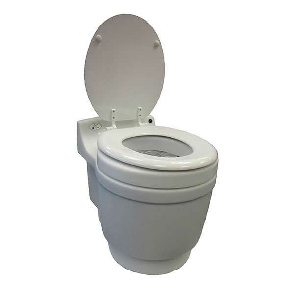 Laveo Dry Flush Portable Electric Waterless Toilet Comfort Lift Package DF1002